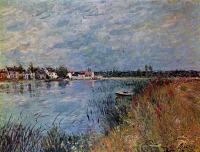 Sisley, Alfred - Riverbank at Saint-Mammes